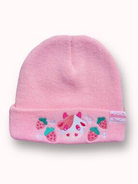 NEW Bulbalana Strawberry Cow beanie